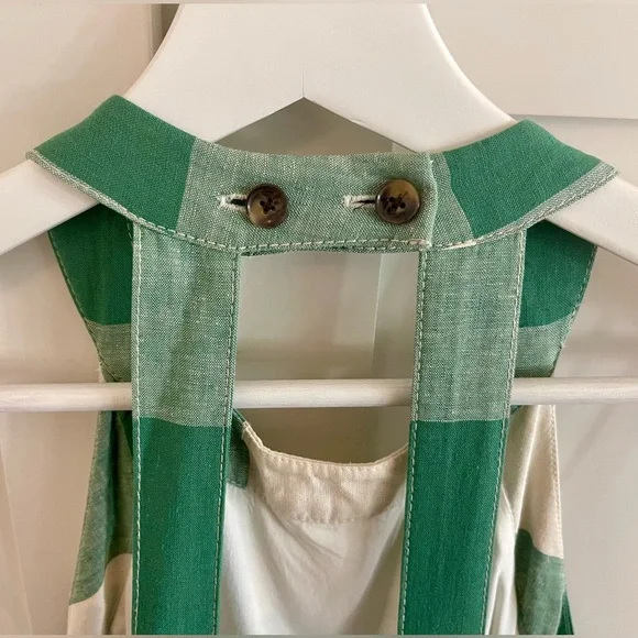 Maeve Green and White Checkered Midi Dress - Picture 8 of 11